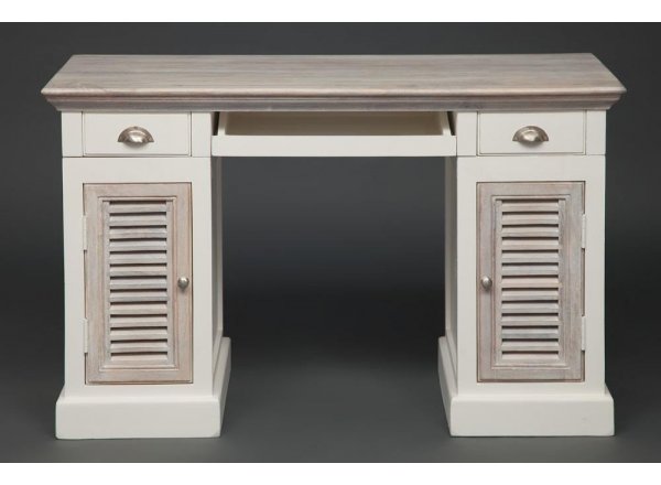 Стол письменный Secret de Maison Ривьера/Riviera (мод. 2325) массив манго, 80х130х60см, античный белый/белый